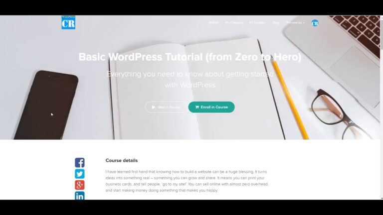 New course available: Basic WordPress Tutorial (from Zero to Hero) by CodeRevolution