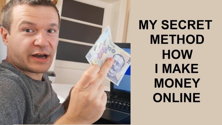 I reveal my secret method how I make money online!