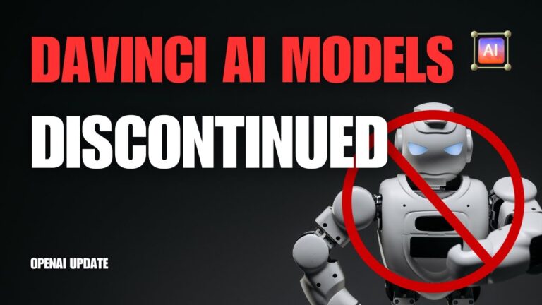 OpenAI's DaVinci AI Models will be deprecated and stop working from January 4th 2024!